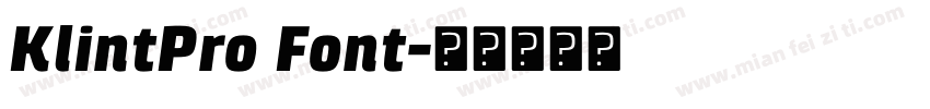 KlintPro Font字体转换